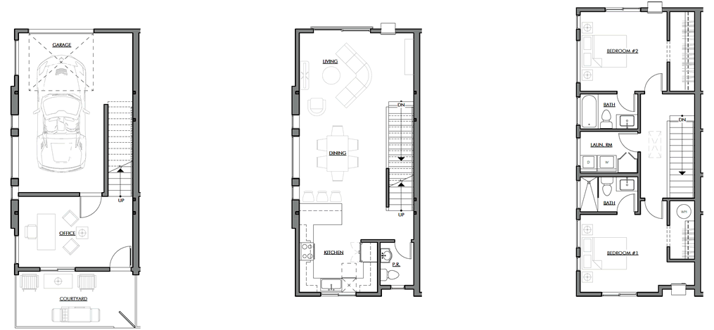 Type II Townhome Floorplan